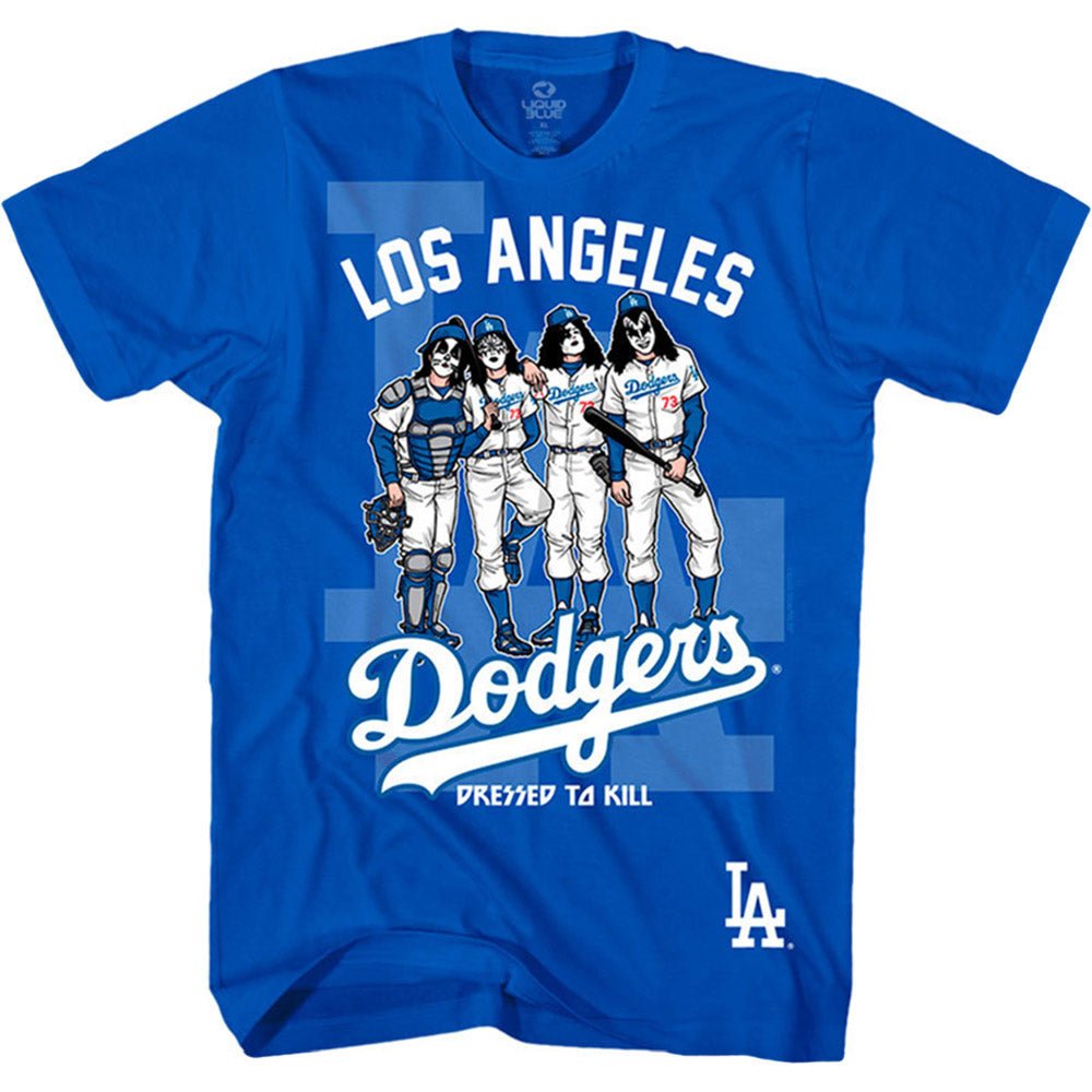 KISS キッス (エース・フレーリー 追悼 ) - Los Angeles Dodgers Dressed to Kill / Tシャツ / メンズ - PGS